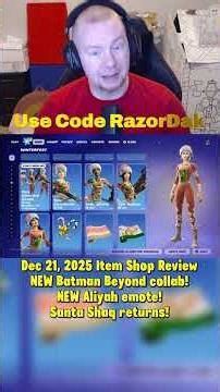 NEW Batman Beyond collab & Xmas kicks & Aliyah emote! Dec 21, 2025 Shop | #Fortnite #Shorts #Gaming