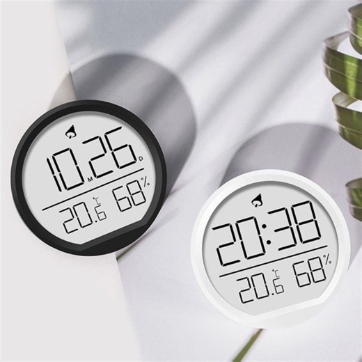 MUSASI LED Digital Clock ic Black White Home Hygrometer Temperature Display Kitchen Alarm Timer Home Use | Lazada PH