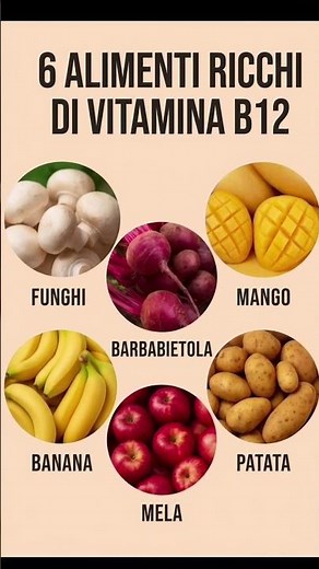 6 alimenti ricchi di vitamina B12 #nutrizione #benessere #vitaminaB12 #alimentazione #prevenzione