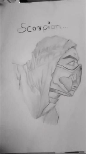 SCORPION SKETCH 💀🫨#art #sketch #anime