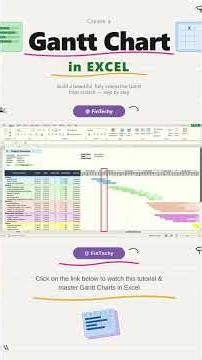 Dynamic Gantt Chart in Excel 📊 (Full Video Below)