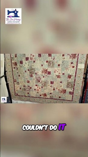 Giant Geometric Quilt Long-Arm Machine's Marvelous Work