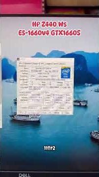#Hp_Z440 chạy Xeon E5-1660v4, RAM D4 16G, M2.NVMe 500G, GTX1660 Super 6G, 700W #chuongmaytram