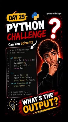 Can You Beat This Python Logic Puzzle? 🐍 #python #coding #shorts #29