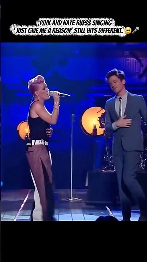 P!nk & Nate Ruess Singing “Just Give Me a Reason” ❤️🎤 #viral #musicshorts