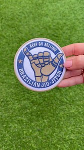 Brazilian Jiu Jitsu Patch (3.5 Inch) Keep On Rolling Grappling Embroidered Iron/Sew on Badge BJJ Gi Applique