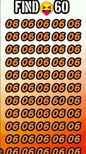 find 60 number 🤯