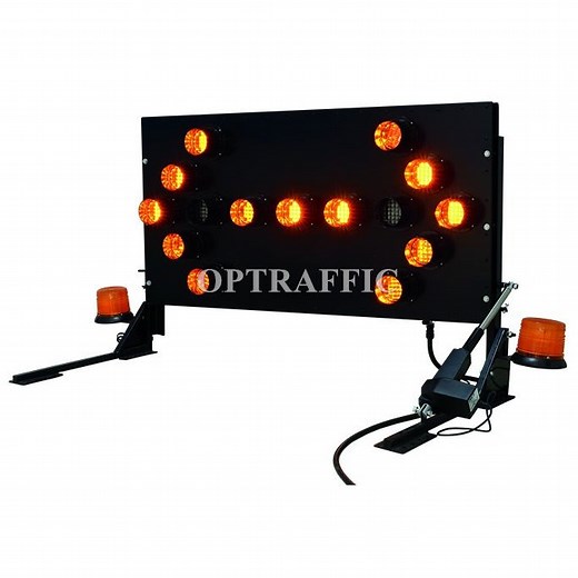 [Hot Item] Metal Arrow Sign Flashing Truck Mounted Flip up Arrow Board
