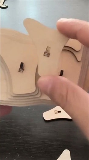 Elephant Laser Cut Model Assembly 🐘 | 3D Wooden Animal #Shorts