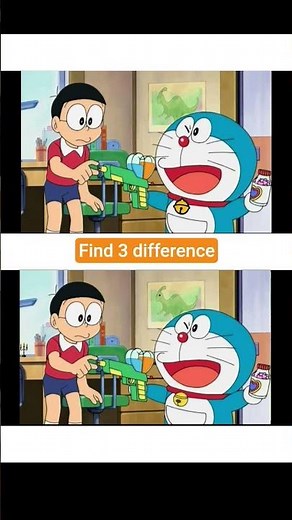 doremon find 3 difference #doremon #findthedifference #mindgames