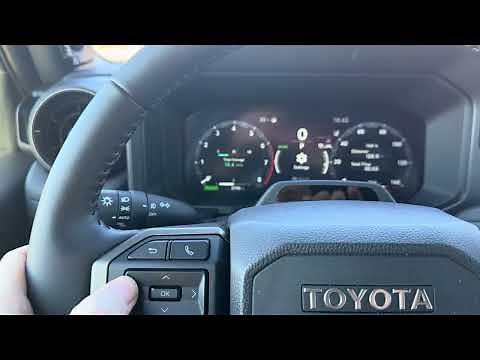 Reset the gas mileage and trip meter in a new Toyota
