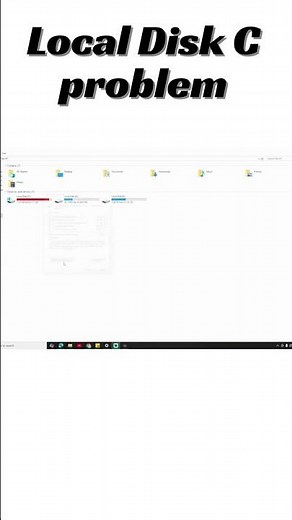 Local Disk C Problem Solve 😎 Ms Windows #shorts #excel #windows #microsoft