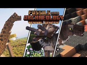 ¡CREA DINOSAURIOS en Minecraft! 1.20.1 Fossils and Archaeology: revival (Fabric y Forge)