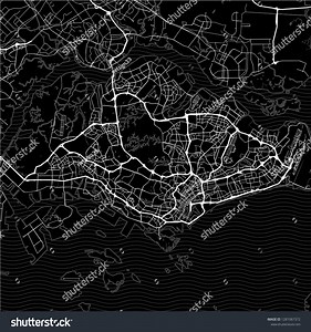 Dark Area Map Singapore This Artmap Stock Vector (Royalty Free) 1281067372 | Shutterstock