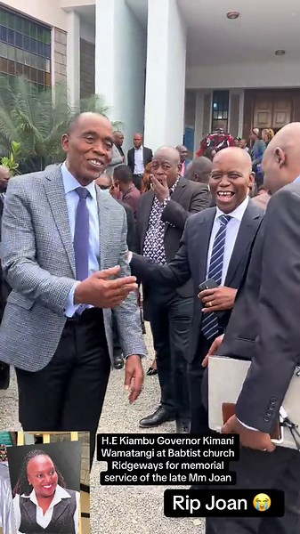 Kiambu Governor Kimani Wamatangi Attends Memorial Service for Late Mm Joan