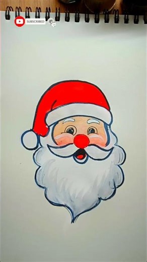 santa Cruz 🌲🌠#santa #santaclaus #drawing #painting #art #shorts #ytshorts