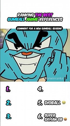 Ranking Gumball Anime References 😭