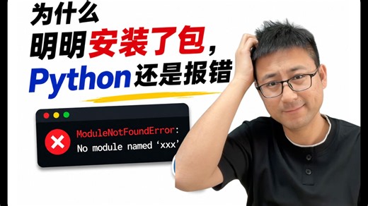 为什么明明安装了包，Python还是报错？