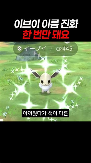 이브이 이름 진화 한 번만 돼요 #포켓몬고 #포켓몬 #이브이