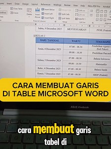 Cara Membuat Garis Tabel di Microsoft Word