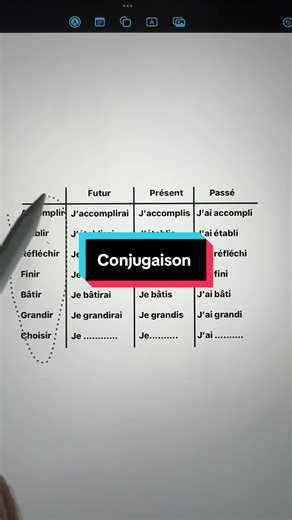 La conjugaison #apprendrelefrançais #francaise #languefrançaise #parlerfrancais