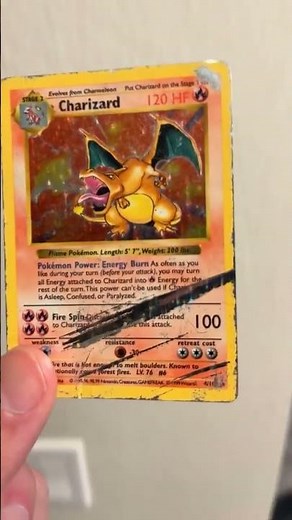 Look At This Shadowless Charizard Pokemon Card