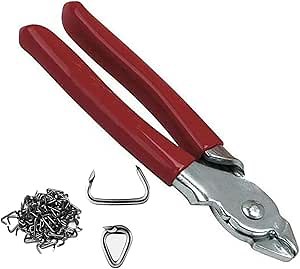 Amazon.com: Straight Hog Ring Pliers 100 Rings 3/4 Kit for Automotive Upholstery Supplies Tools : Industrial & Scientific