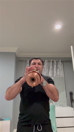 On my King cornet with mute — Clarke studies. Focus on airflow, even fingers, and clean chromatic