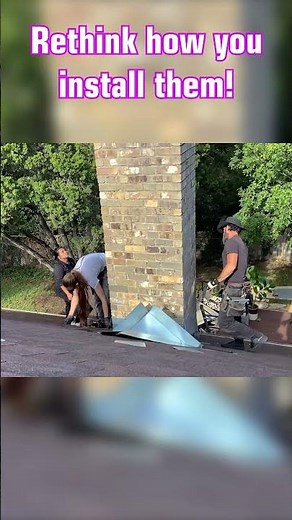 Building a Custom Chimney Cricket #shorts #shortvideo #chimney #roofing #process