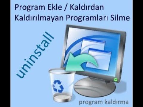 Program Ekle/Kaldır Silinmeyen Programları Silme