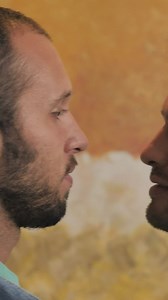 Male LGBTQ couple kissing - Free Stock Video