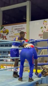 Kalenga Levi Abraham “Alligator🐊” won the first boxing match of the 4th Africa Youth Games, ending the fight in just 53 seconds. 📹 NNOC | Nbcsport