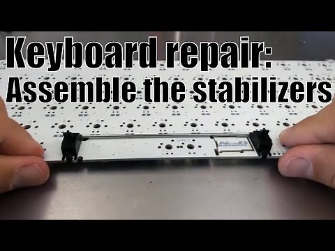 How to assemble a mechanical keyboard stabilizer (simple)