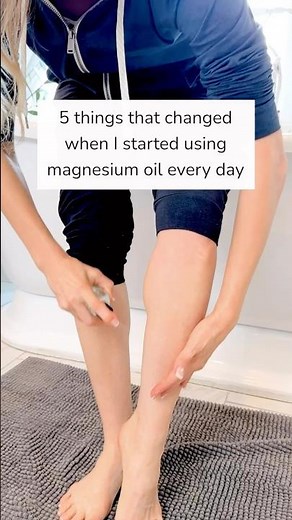 This mineral ACTUALLY works! The benefits of magnesium oil spray. #magnesiumbenefits #magnesium