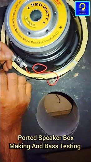 Ported Speaker Box Making And Bass Testing | Subwoofer Bass | Subwoofer