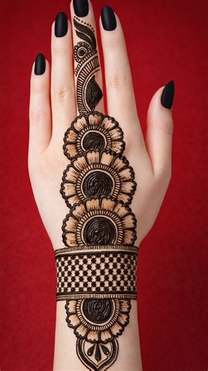 trending ♥️✨ elegant bridal mehndi design2026😊|back hand mehandi design |modern arebic wedding .