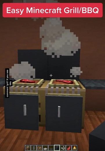 Easy Minecraft Grill/BBQ Design Tutorial