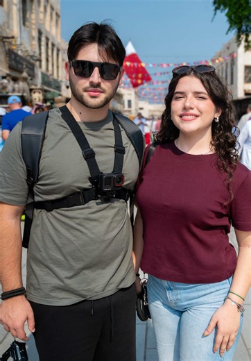 📍 Souq Waqif | Ep-127/500 Today I met two kind travelers from Italy 🇮🇹 We had a short conversation in a quiet corner of Souq Waqif. I asked: 🎤 “What is your biggest dream?” He said: 💬 “I want to travel and visit many countries around the world.” His friend added: 💬 “I’m studying engineering, and I want to complete my degree and build my future.” Different dreams. Different journeys. One beautiful human connection. 🌍 Another meaningful moment here in Doha. . . . . . #travelphotography #sou