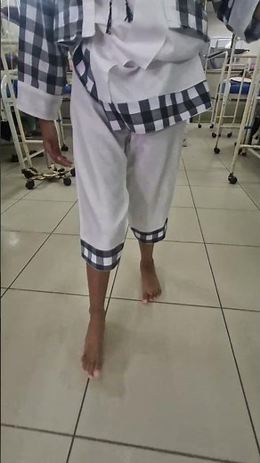 Left sided spastic hemiplegic Gait with hand dystonia