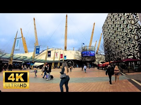 The O2 Arena London Walk 2024 🇬🇧🔴 | NEW Beautiful Walking Tour in UK | [4K HD]