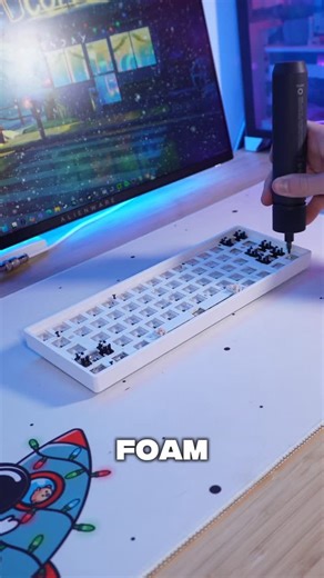 VXY tech on Instagram: "Modding my keyboard part 1, doing the foam mod #tech #techtok #keyboard #gaming #keyboardmod #tapemod #foammod"