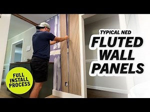 Fluted Wall Panels From Lowe's - Full Installation Process