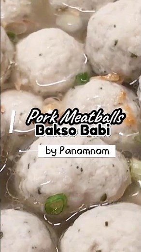 Resep Bakso Babi Kuah SIMPLE dan LEZAT | HOMEMADE TENDER PORK MEATBALLS SOUP RECIPE