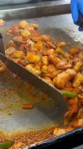 Delicious Seafood Seasoning and Shrimp at San Pedro Fish Market