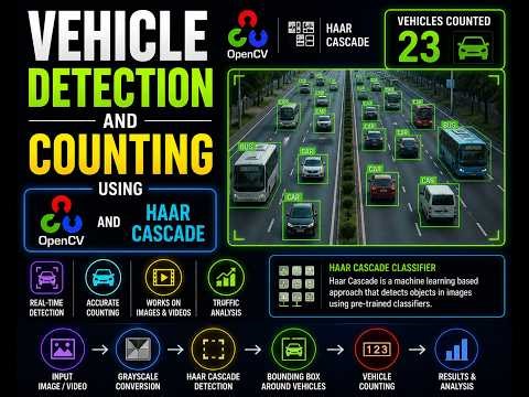Vehicle Detection and Counting Using OpenCV and Haar Cascade Classifier