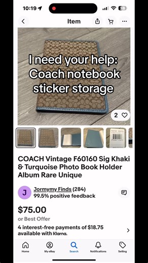 Find Clear Photo Sleeve Inserts for Coach Notebooks