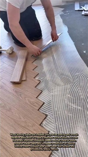 Satisfying Floor Installation Technique With Perfect Alignment