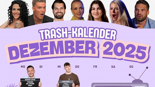 Trash-TV-Kalender 2025: Diese Reality-Formate laufen im Dezember