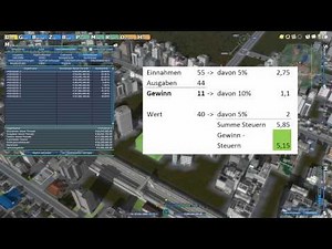 Tutorial / Let's Explain: Bahngigant - A-Train 9 - Einnahmen/Ausgaben/Steuern [Deutsch / Full HD]