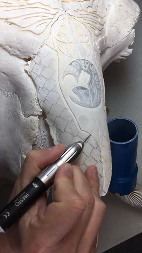 Carving a Bison Skull: Handmade Artwork Timelapse